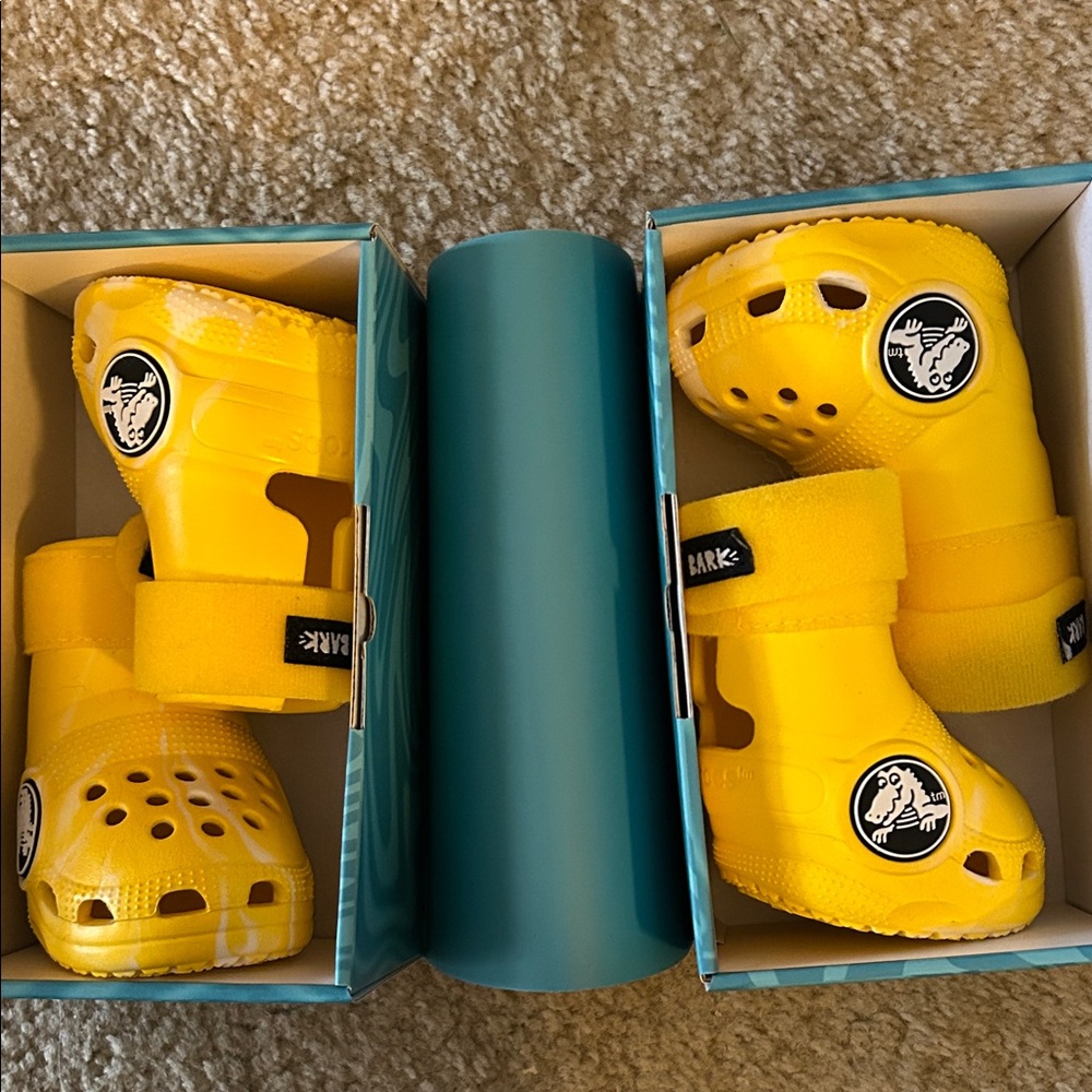 CROCS Bright Yellow Dog Shoes